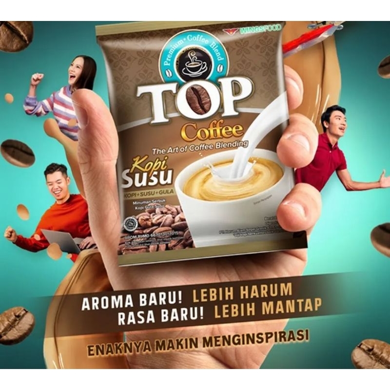 

Top kopi susu 3 in 1 1 renceng isi 12 sachet