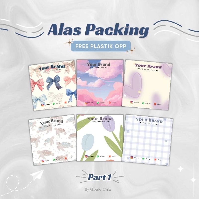 

ALAS PACKING FREE PLASTIK / ALAS PACKING GELANG / ALAS PACKING CINCIN / ALAS PACKING AKSESORIS / 50 pcs5
