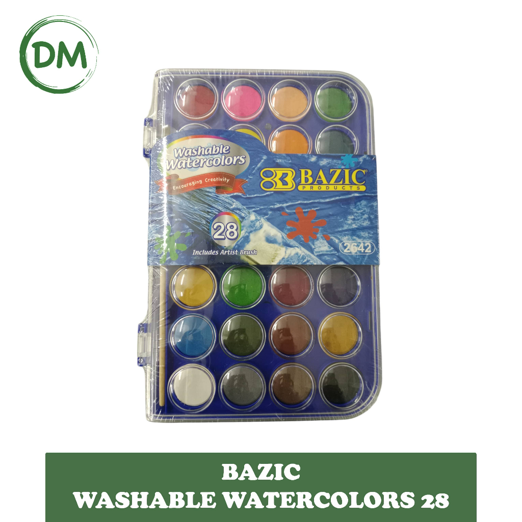 

DM- WATERCOLOR CAKE WASHABLE BAZIC 28 WARNA