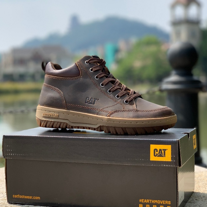 Original Caterpillar Genuine Leather Men Boot Shoes 10131938
