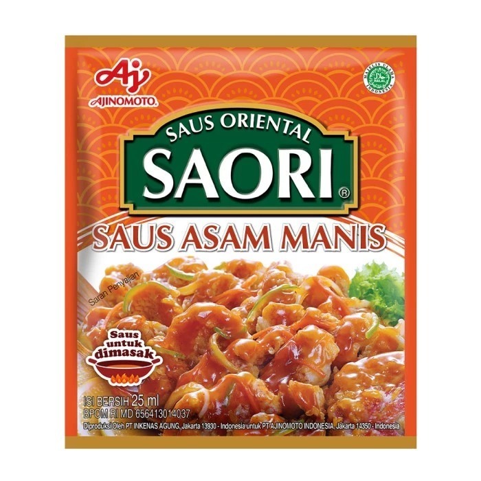 

SAORI Saus Asam Manis Bumbu Masak Oriental Sachet