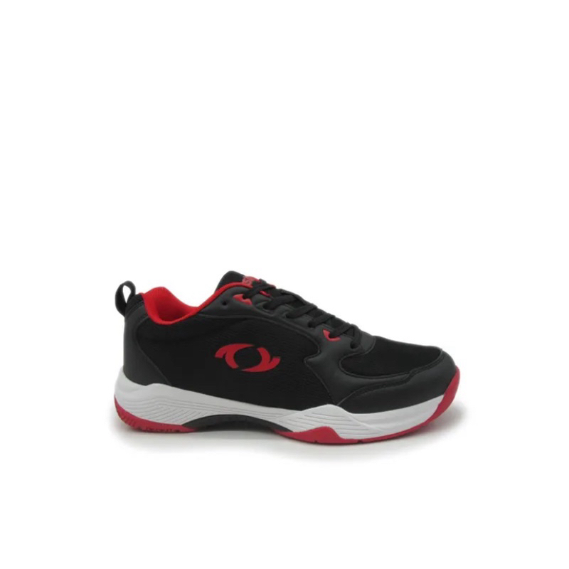 Sepatu Pria Badminton Astec James Black Red Badminton Shoes