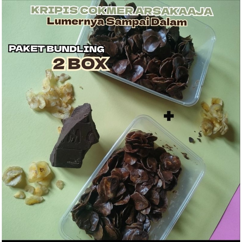 

Paket blunding kripik pisang rasa coklat 2 box | berat 340 gram