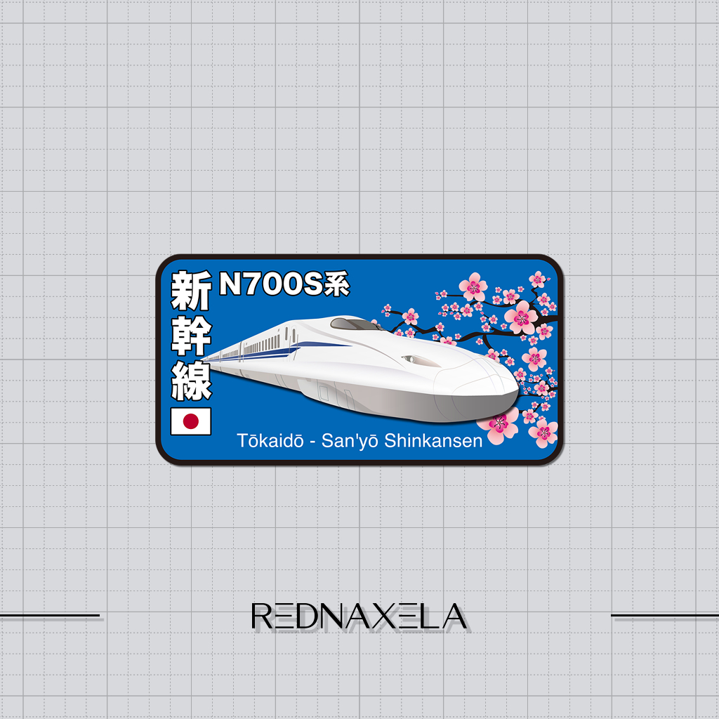 

Stiker Vinyl High-Speed Bullet Train N700S Tokaido Sanyo Shinkansen High Quality Sticker