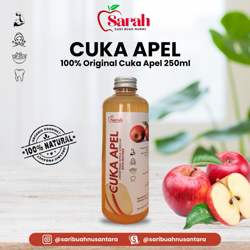 

SARAH - Cuka Apel Original - Diet Detoks - Apple Cider Vinegar - 250 ml