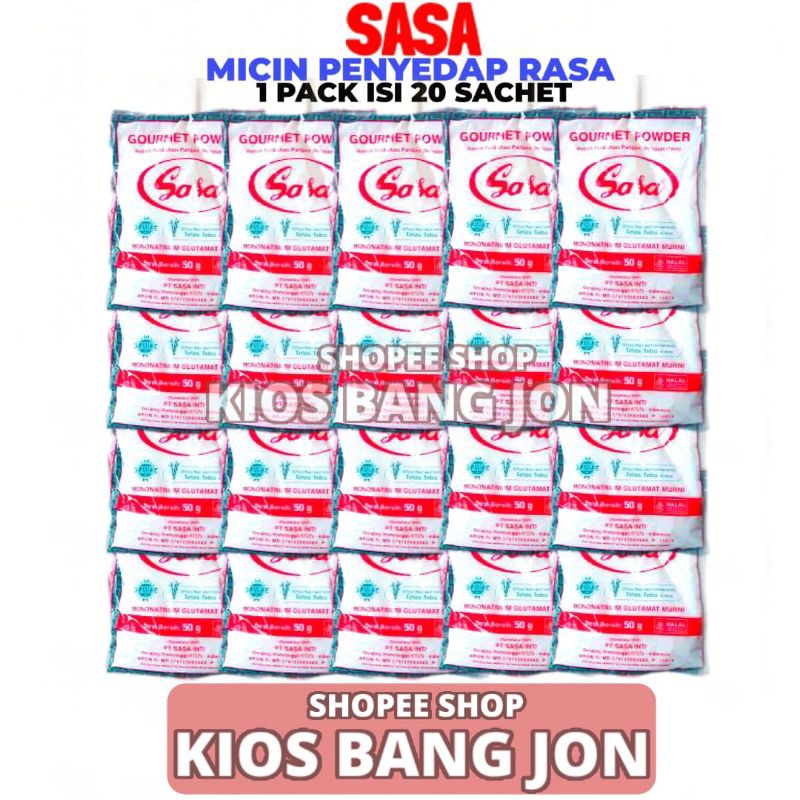 

Micin Sasa Penyedap Rasa 1 Pack Isi 20 Sachet Kemasan 50 GR