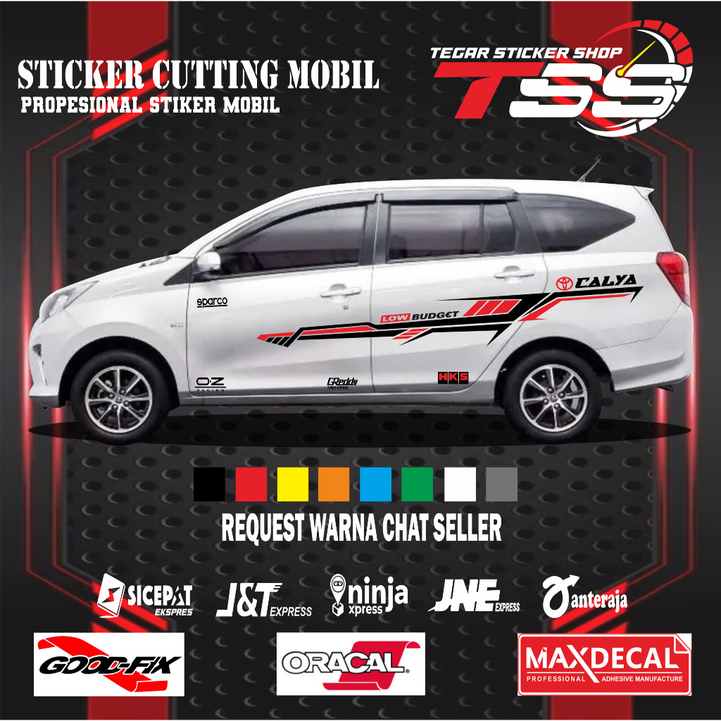 sticker mobil calya sticker mobil toyota calya sticker mobil keren sticker motif variasi bodi mobil