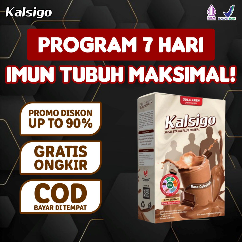 

Kalsigo Susu Etawa Herbal Alami untuk Pertumbuhan Anak, BPOM & Halal!