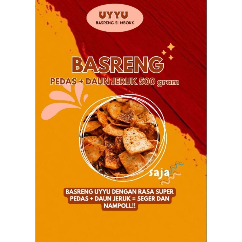 

BASRENG VIRAL!! Rasa pedas daun jeruk spesial bentuk pipih agar tambah kriukk 514gram