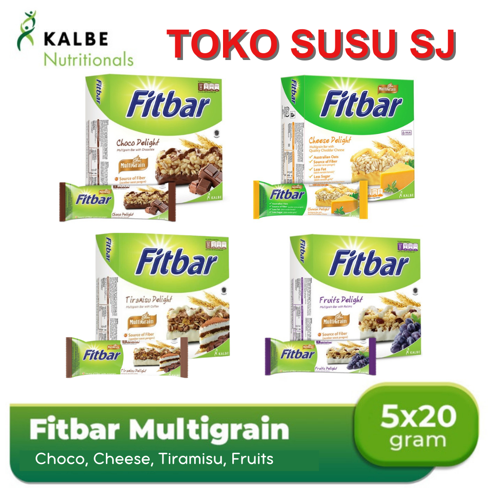 

FITBAR MULTIGRAIN 5 12 X 20 G TIRAMISU FRUITS CHOCO CHEESE DELIGHT/FIT BAR/1 box isi 12 pcs 5 pcs/5 pcs/12pcs/5pcs/KEJU/COKLAT/BUAH/1 dus