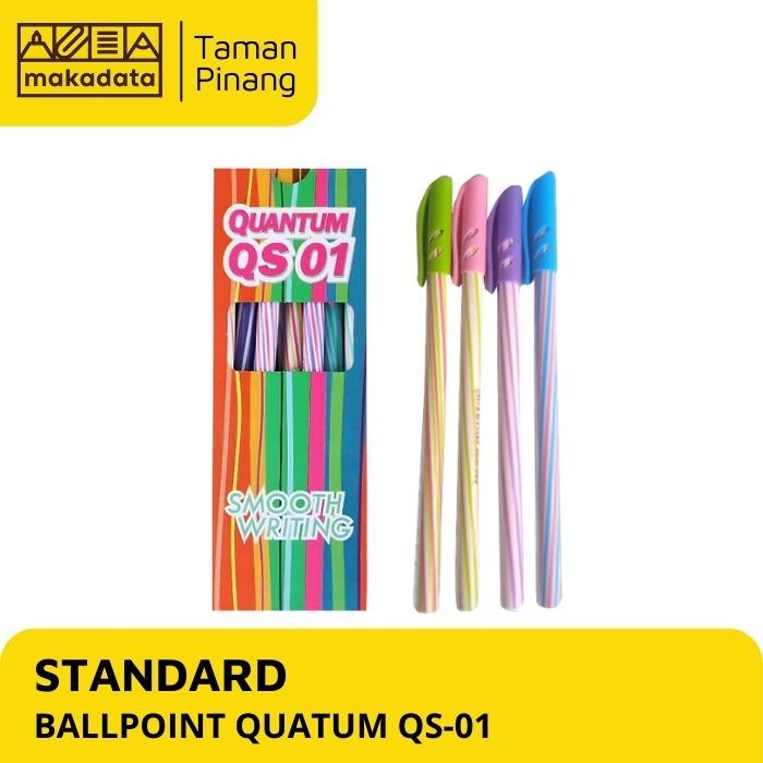 

BOLPEN / PULPEN QUANTUM QS-01 HITAM (1 PACK)