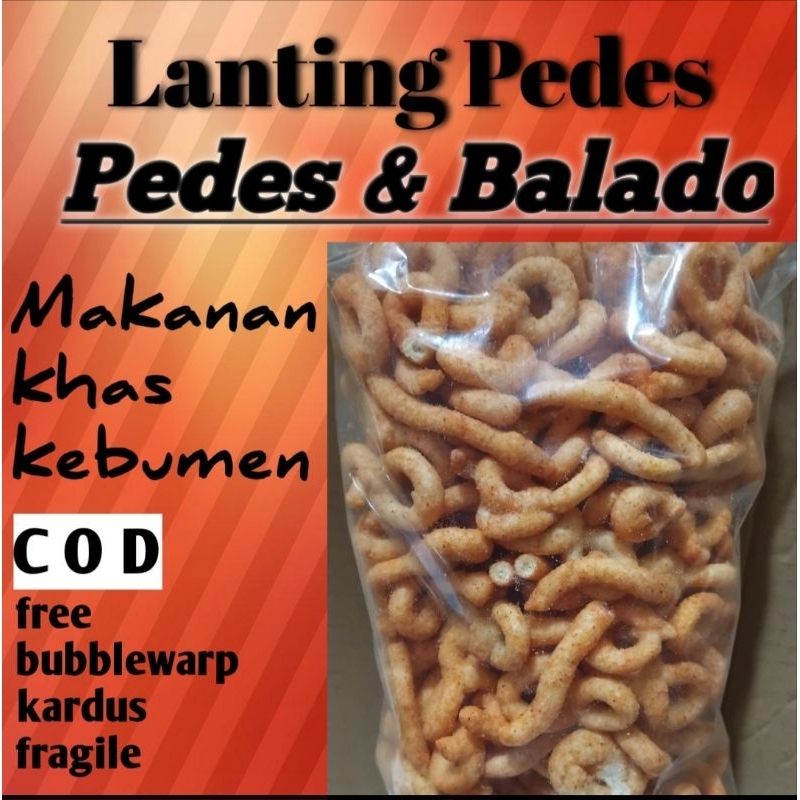 

lanting pedes/lanting khas kebumen/snack/camilan/lanting