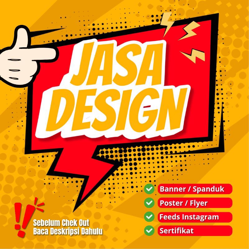 JASA DESIGN GRAFIS DESAIN BANNER | POSTER | FEED INSTAGRAM | X BANNER | SERTIFIKAT | FLYER