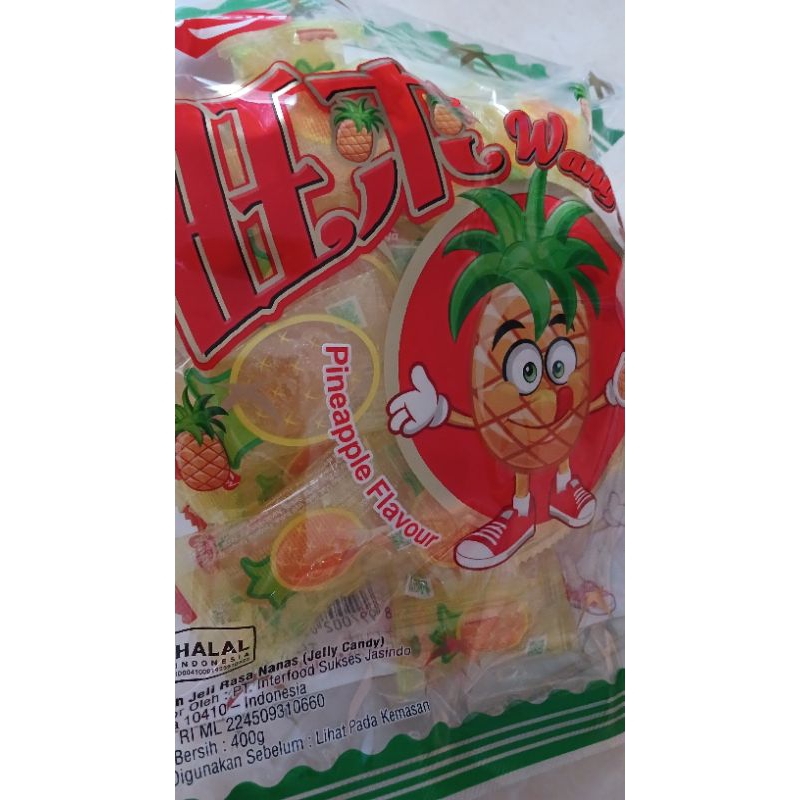 

JELLY WANG PINEAPPLE FLAVOUR isi 36pcs OLEH-OLEH KHAS BALI HALAL