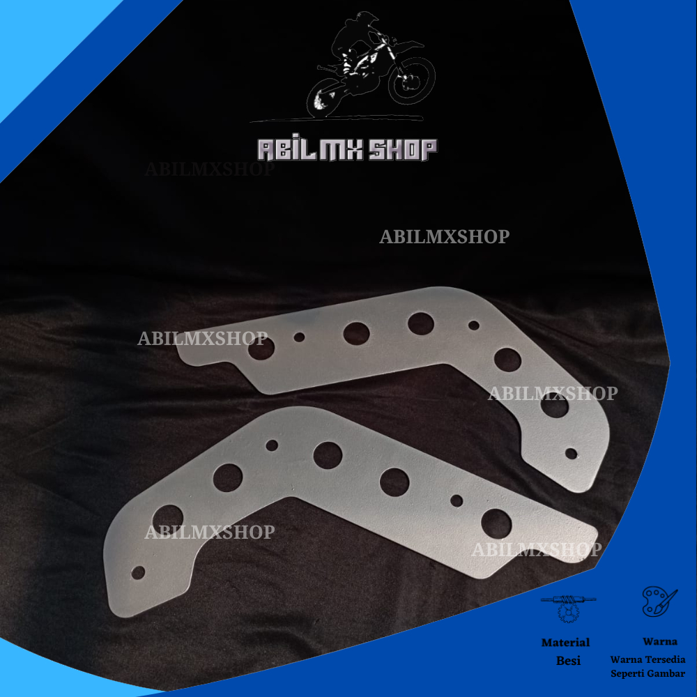 COVER SKIDPLATE KANAN KIRI XSR155 TUTUP PELINDUNG TUTUP SKID PLATE SAMPING MOTOR XSR 155 WARNA SILVE