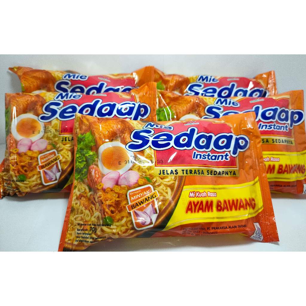 

Sedaap Mie Instan AYAM BAWANG 70 gr [5 pcs]