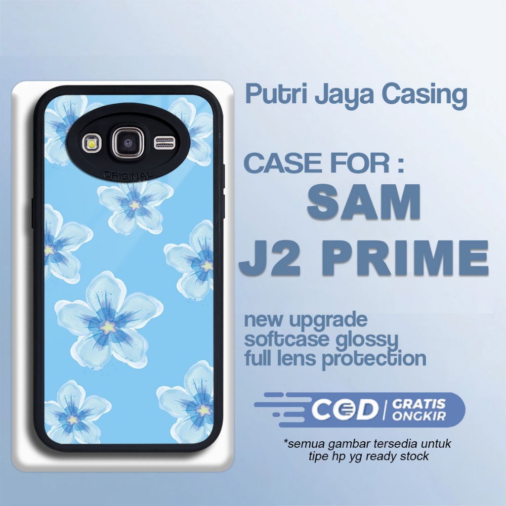 Case Samsung J2 Prime Terbaru Flower Hardcase Softcase Glossy Casing Samsung J2 Prime Terlaris