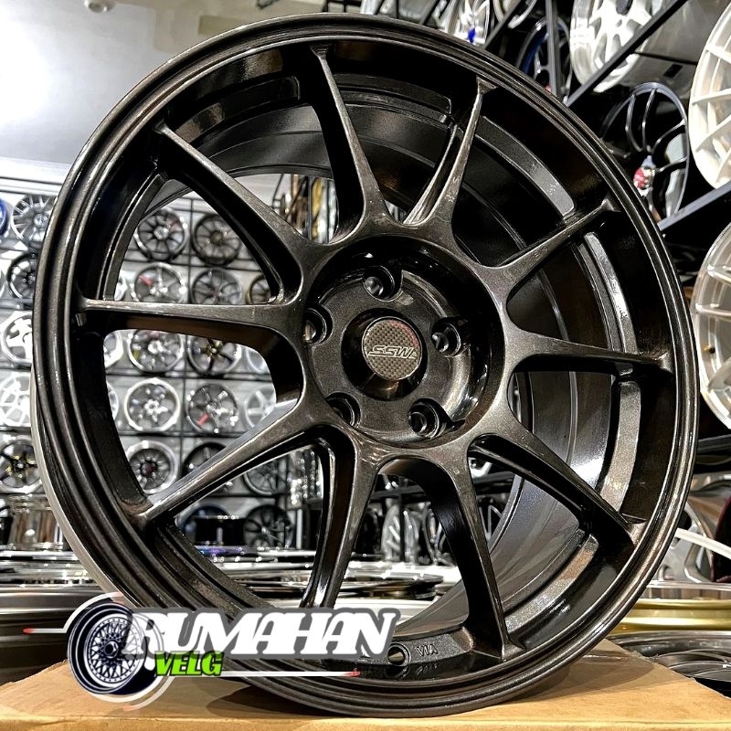 velg mobil racing R17 TC105X ORIGINAL SSW LEBAR 8 ET 35 velg mobil ring 17 velg racing mobil import 