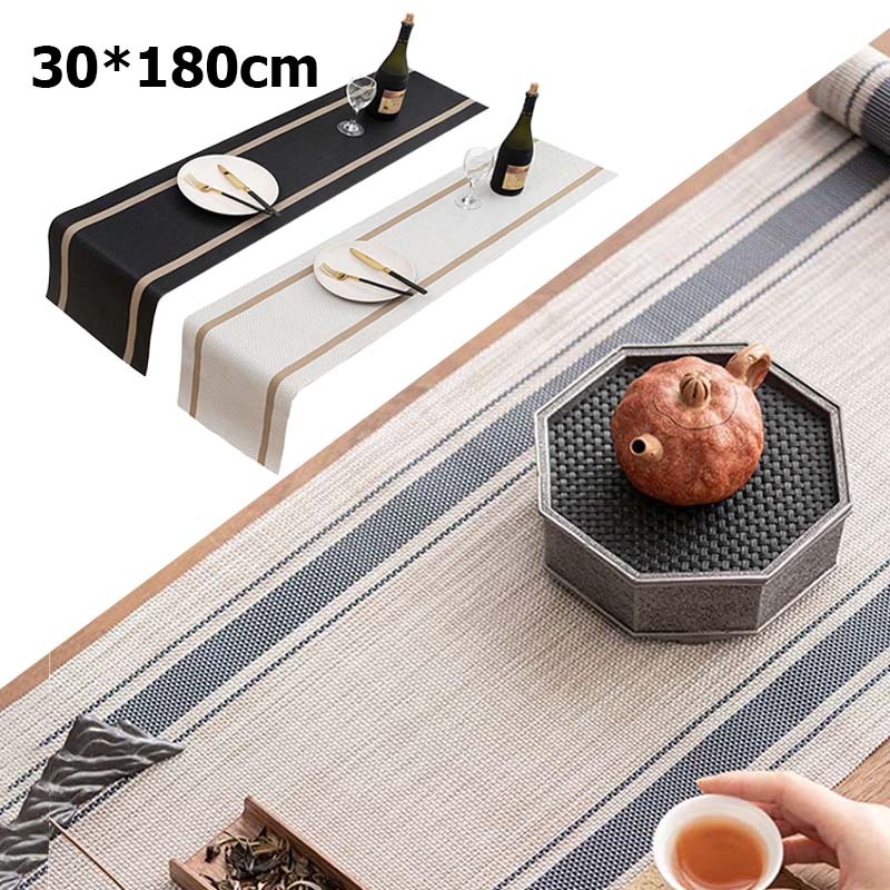 30*180cm Taplak Meja Panjang Aesthetic/Taplak Meja Premium Mewah/Taplak Meja Makan Estetik Minimalis