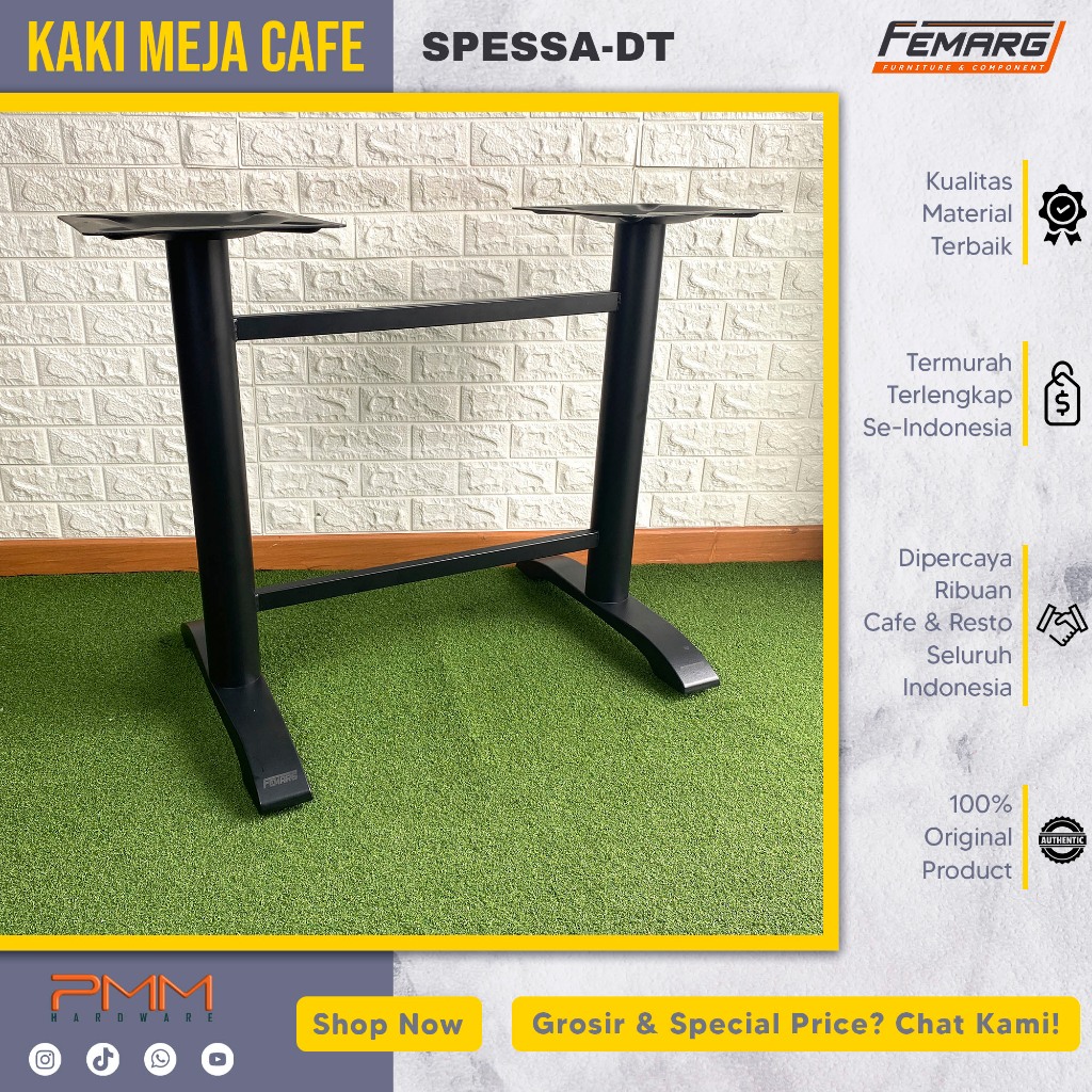 kaki meja FEMARG spessa-DT | cafe restoran foodcourt antik besi