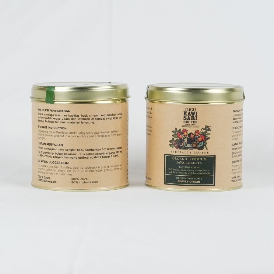 

Kopi Robusta Jawa Organik Premium Kawisari 250 gram