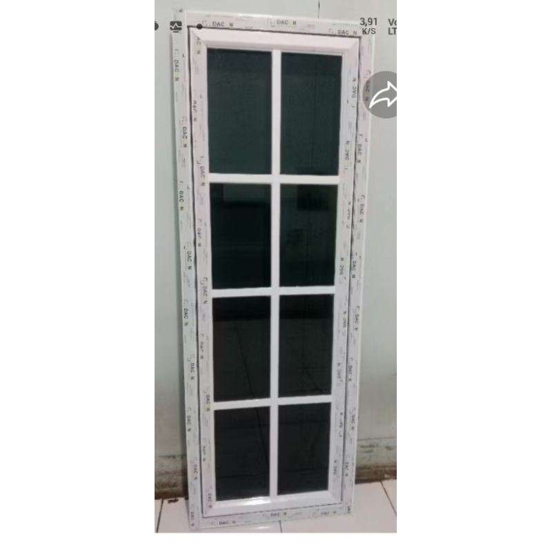 kusen jendla alumunium 3inch + ornamin komplit L 50 x T 170 free packing kayu