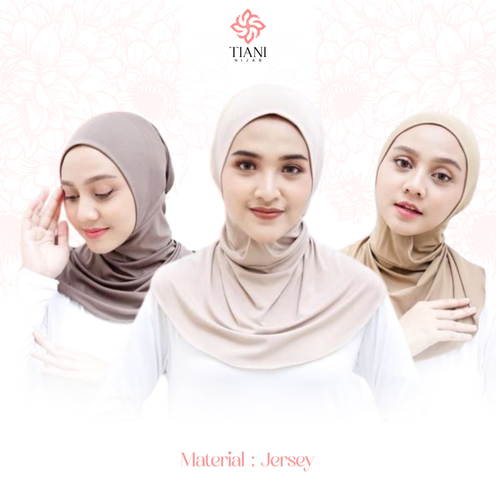 Ciput Ninja Resleting Daleman Jilbab Wanita Bahan Jersey Premium Polos Adem