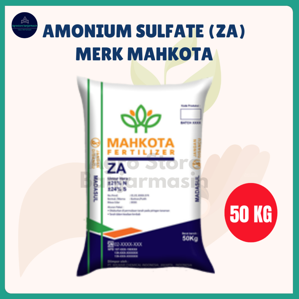Pupuk Amonium Sulfat (ZA) Mahkota kemasan 50 Kg