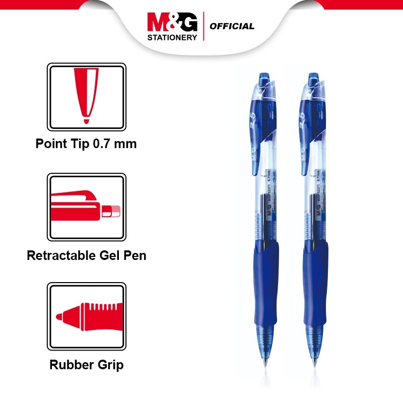 

M&G Gel Pen Biru – Tinta Lancar, Menulis Lebih Nyaman (1 Pcs)