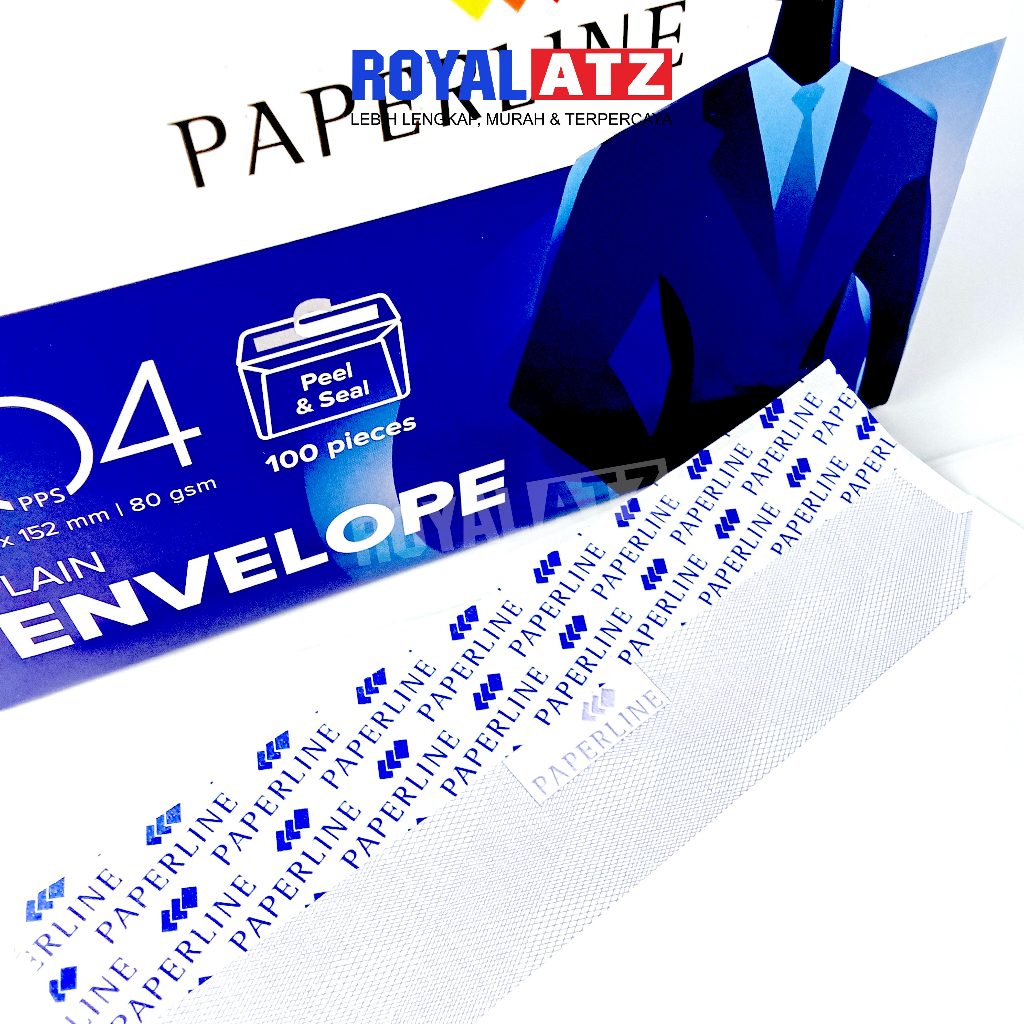 

Amplop Putih Polos Lem Paperline No.104 (95 x 152 mm) Isi 100 Pcs