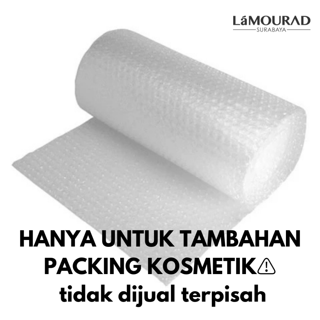 

⚠️EXTRA BUBBLE WRAP⚠️ Hanya Untuk Tambahan Pembelian Kosmetik⚠️ TIDAK DIJUAL SATUAN⚠️⚠️⚠️