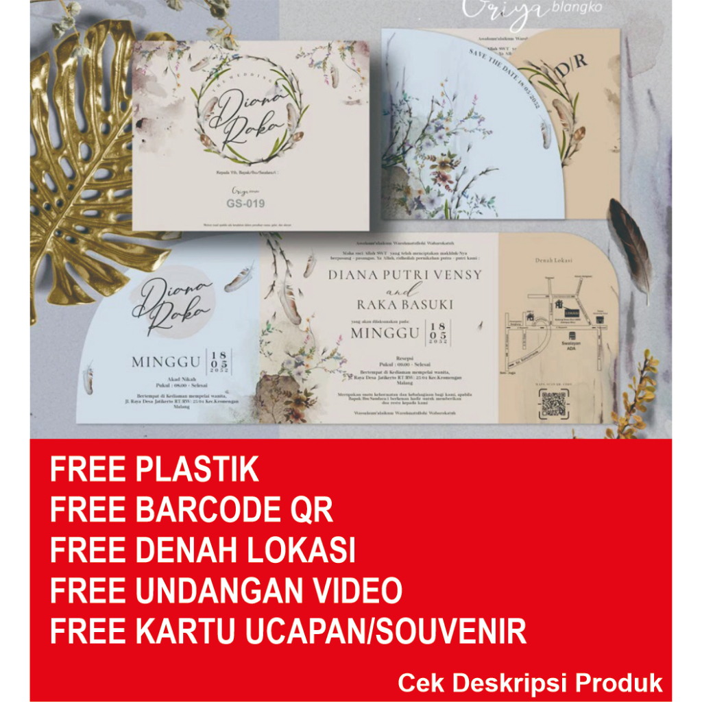 CETAK UNDANGAN PERNIKAHAN MURAH/CETAK KARTU UNDANGAN NIKAH/KARTU UNDANGAN/WEDDING INVITATION CARD UN