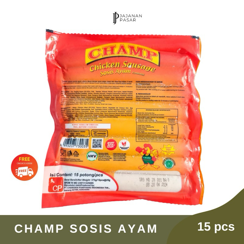 

Champ Sosis Ayam Isi 15pcs