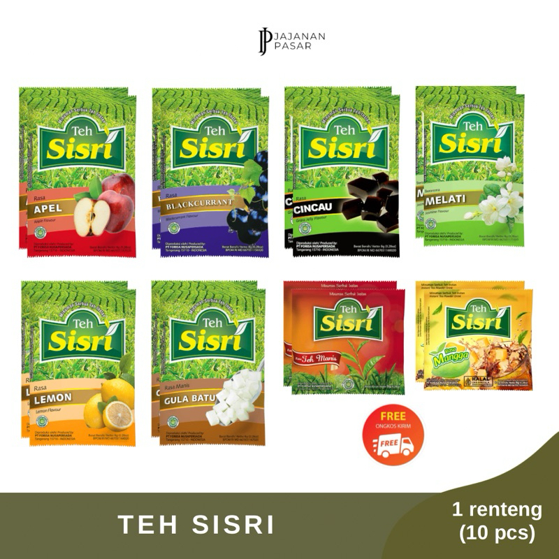 

Teh Sisri All Variant 1 Renceng - 10pc