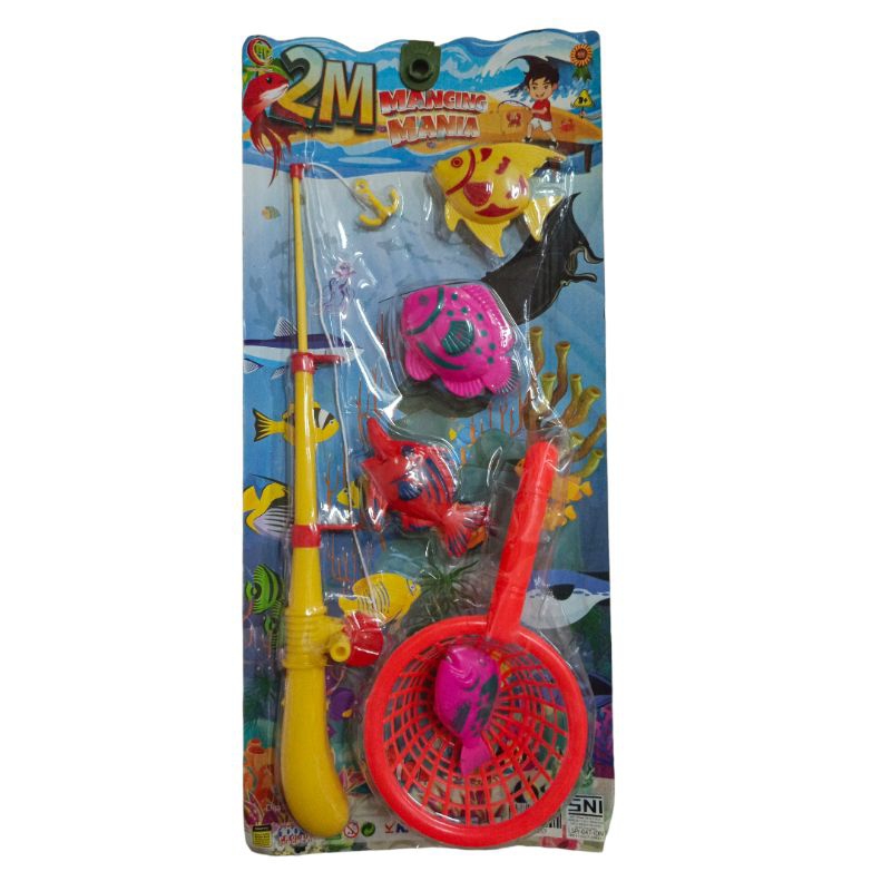 Mainan Pancingan Magnet Set Anak / Mainan Pancingan Anak / Mainan Mancing IKAN Set Anak 555-7