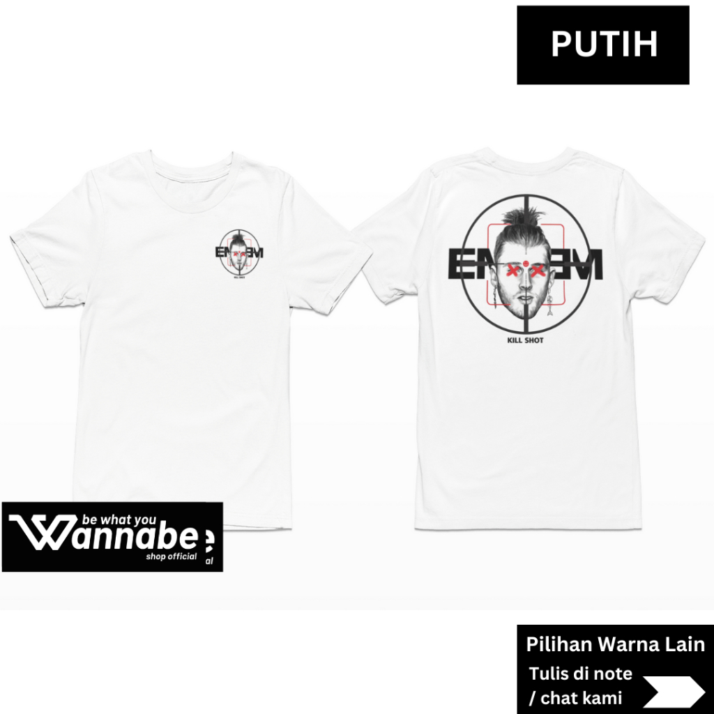 Kaos BAND EMINEM KILLSHOT Size S - 7XL  bigsize jumbo BIG SIZE | KAOS DISTRO | KAOS KIDS READY