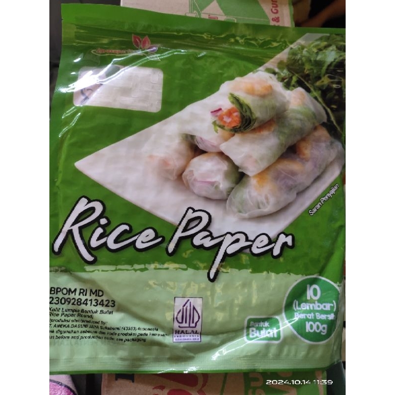 

Rice paper isi 10lmbr