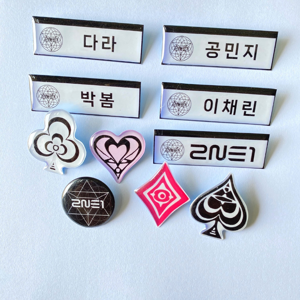 PIN 2NE1 NAME TAG BROS KPOP