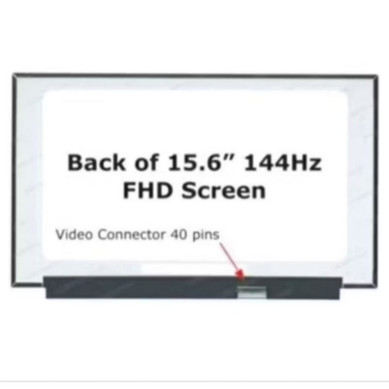 Layar LED LCD Laptop HP Pavilion 15-DK1064TX 15-DK1064TX 15.6 inch 40 pin 144Hz Full HD