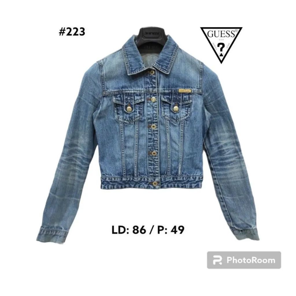 Guess jaket jeans denim jacket preloved