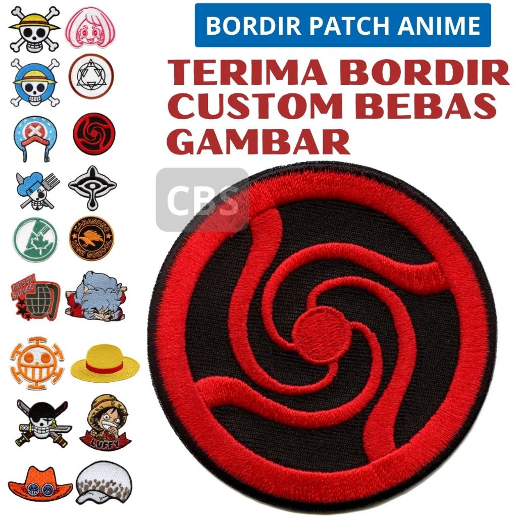 PATCH BORDIR BET LOGO JUJUTSU KAISEN HIGH SCHOOL ANIME LENGKAP