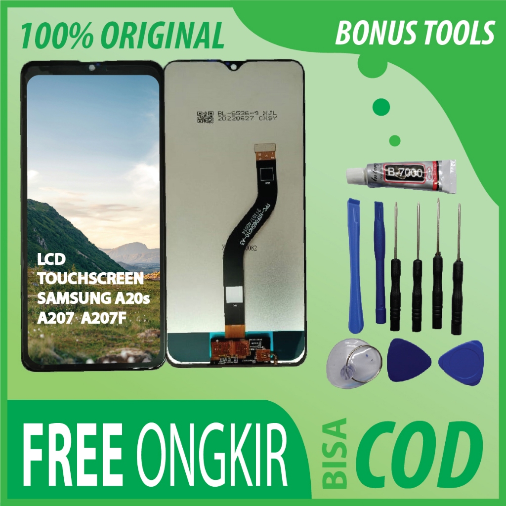 【ORIGINAL 100%】LCD TOUCHSCREEN SAMSUNG A20S/ A207 FULLSET TOUCHSCREEN / ORIGINAL100%