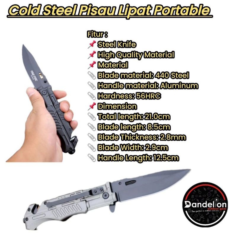 Cold Steel Pisau Lipat Portable