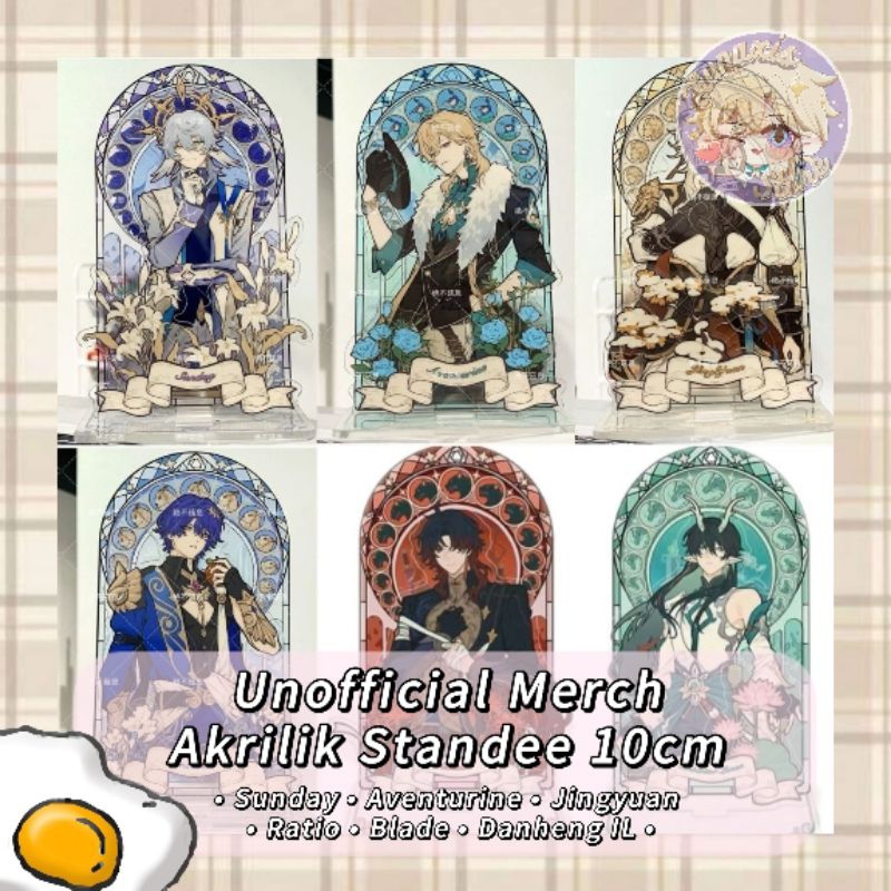 (FLASHSALE) Unofficial Merch Akrilik Standee 10cm Honkai Star Rail Sunday Aventurine Jingyuan Ratio 