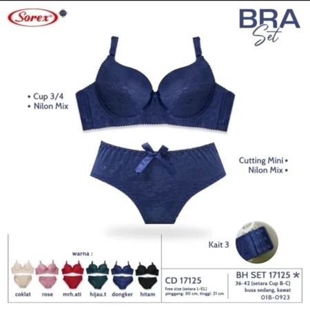 Bra BH setelan SET 17125 Sorex (big size)