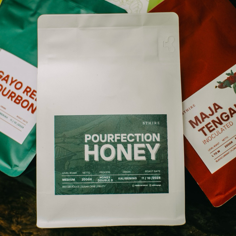 

Roast beans Arabika untuk filter | Pourfection Honey | Honey Proses