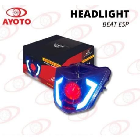 Headlamp BEAT FI ESP Ayoto Biled Projector Projie Lens Running Sein - BEAT FI BEAT ESP