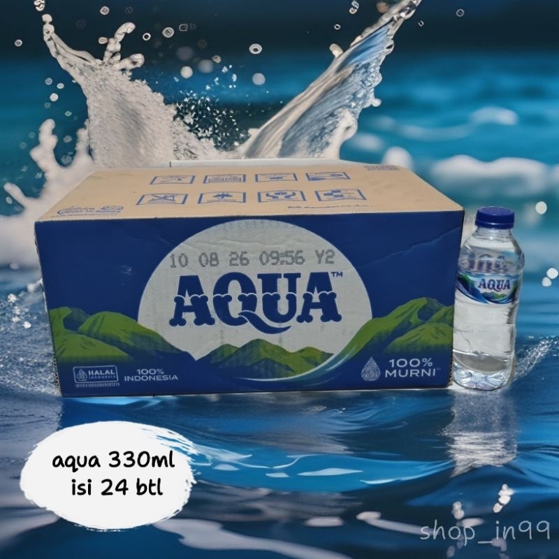 

Aqua air minum kemasan botol per box