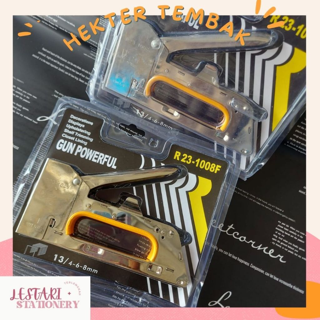 

hekter tembak R23-1008F | Gun Tacker Murah | Hekter tembak Murah | Lestari Stationery
