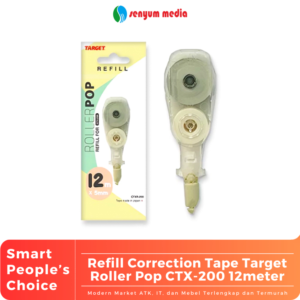 

Refill Correction Tape Target Roller Pop CTX-200 12meter (1 Pcs) (S:PCS)